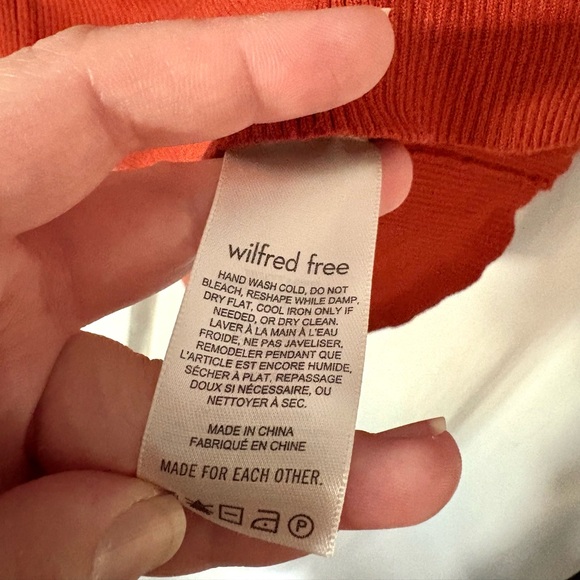 Aritzia Wilfred Free Cutout Knit Longsleeve Mini Dress size S - Picture 6 of 7